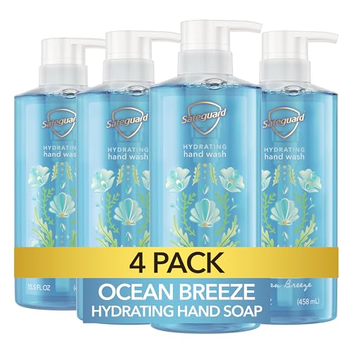 4 Pack Safeguard Liquid Hand Soap Micellar Cleanser