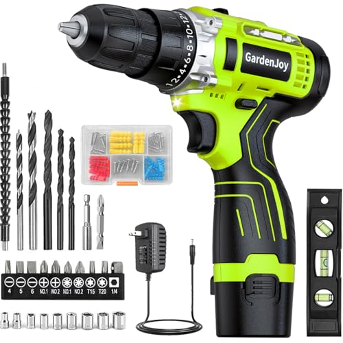 12V Cordless Power Drill Set, Electric Driver Kit