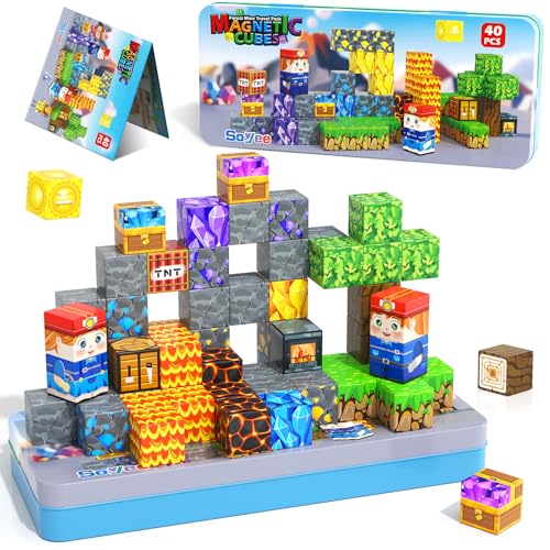 Magnetic Building Blocks Travel STEM Toys for Kids