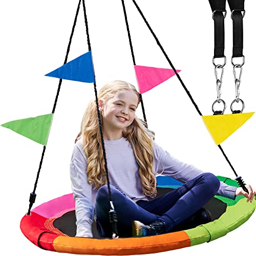 40 Inch Saucer Tree Swing for Kids Outdoor