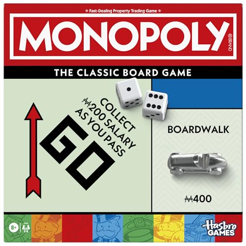 Monopoly Classic Board Game for Family and Kids