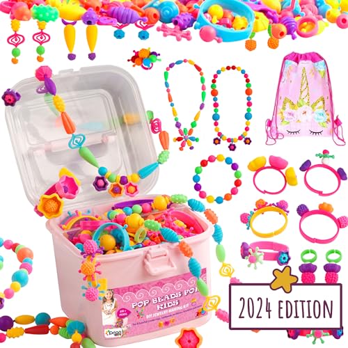 550+ Pieces Pop Beads Jewelry Making Kit for Girls