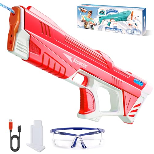 Electric Water Gun with Display, Automatic Squirt Toy