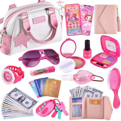 Kids Purse with Pretend Makeup Toy Set for Girls
