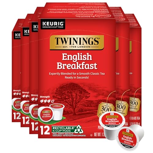 72 Count Twinings English Breakfast Black Tea K-Cups