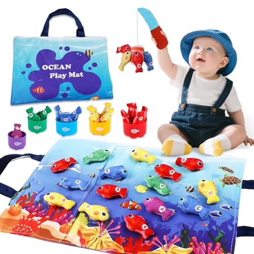 Toddler Fishing Game Montessori Toy for 1 Year Old