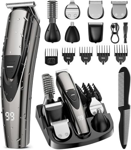 12-in-1 Beard Trimmer Grooming Kit for Men