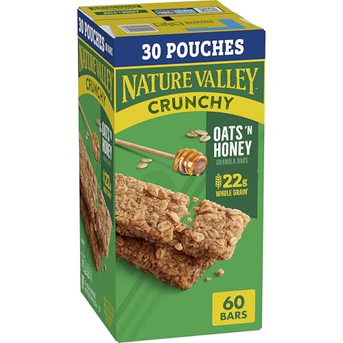 60 Pack Nature Valley Oats 'n Honey Granola Bars