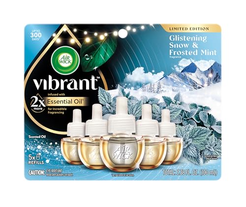 5 Pack Air Wick Plug-In Scented Oil Air Freshener