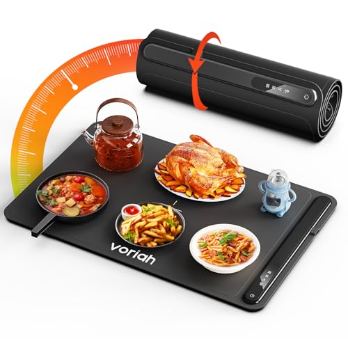 Electric Warming Tray with 3 Temperature Settings, Auto Shut-Off