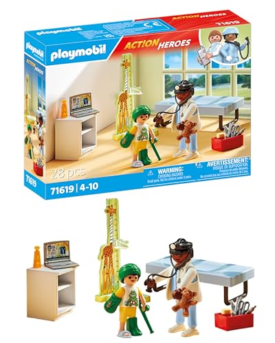Playmobil Pediatrician Toy Set with Teddy Bear