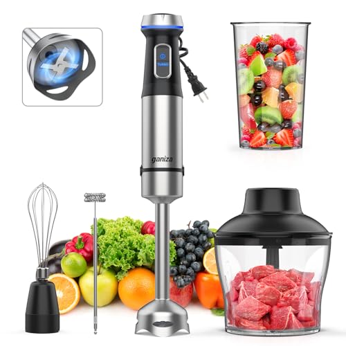 Immersion Hand Blender 5-in-1, 1000W, Stainless Steel
