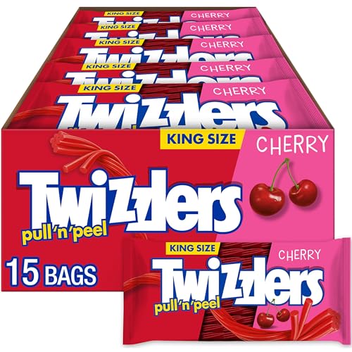 15 Pack Twizzlers Pull 'N' Peel King Size Candy
