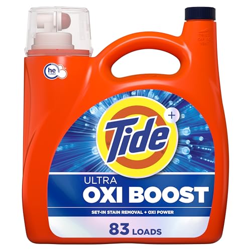 Tide Ultra Oxi Liquid Laundry Detergent, 117 fl oz