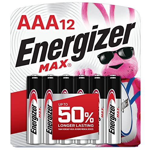12 Pack Energizer MAX AAA Alkaline Batteries