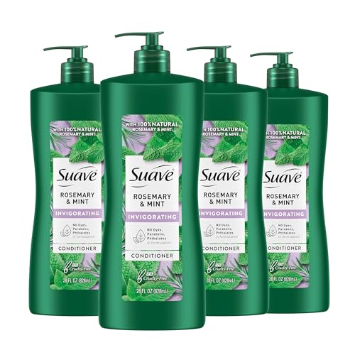 4 Pack Suave Rosemary Mint Conditioner, Strong Healthy Hair