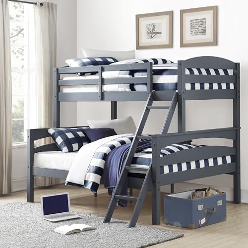 DHP Twin Over Full Wood Bunk Bed Frame