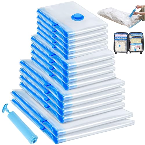 15 Pack Vacuum Storage Bags for Clothes & Bedding