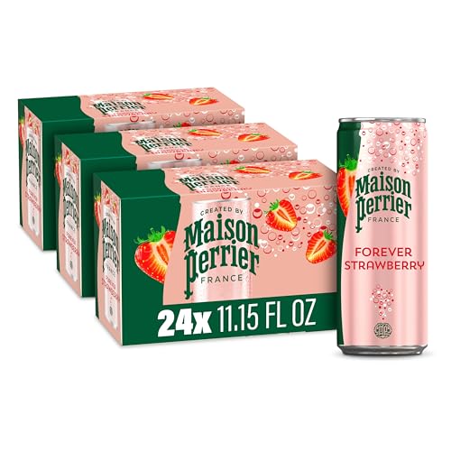 3 Pack Perrier Strawberry Sparkling Water 11.15 Fl Oz (3 Flavors)