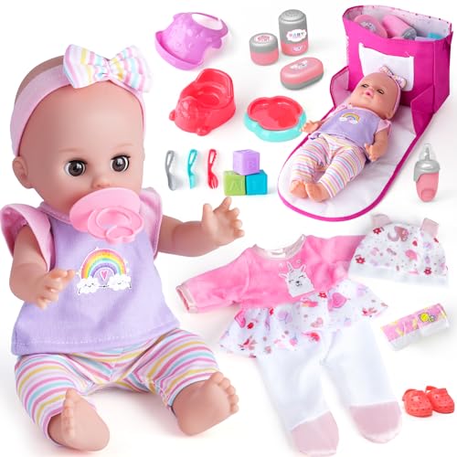 Baby Doll Playset with Accessories for Toddler Girls