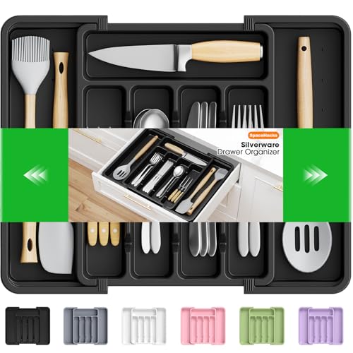 Adjustable Expandable Utensil Drawer Organizer Cutlery Tray