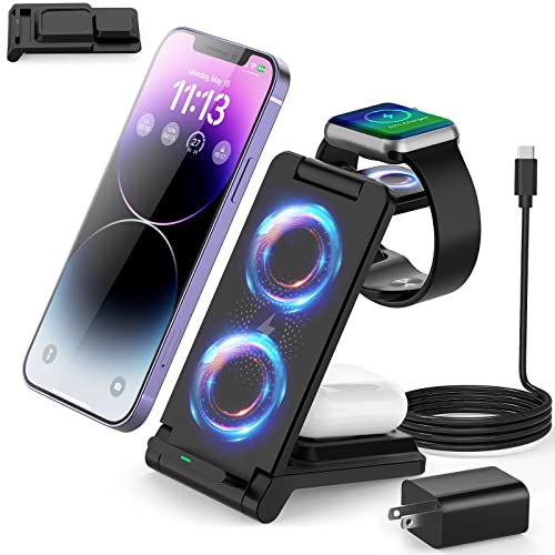 3 in 1 Foldable Wireless Charging Station for iPhone