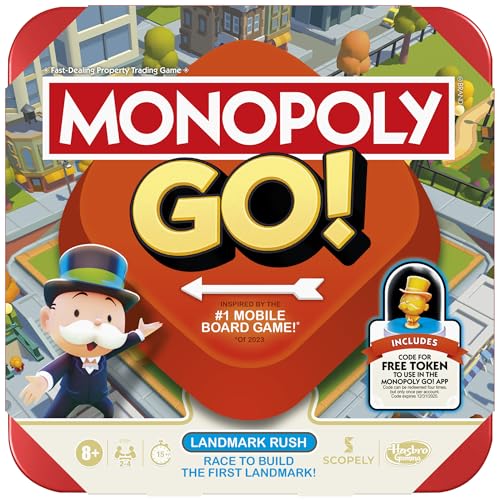 Hasbro Gaming Monopoly GO! Family Board Game for Kids