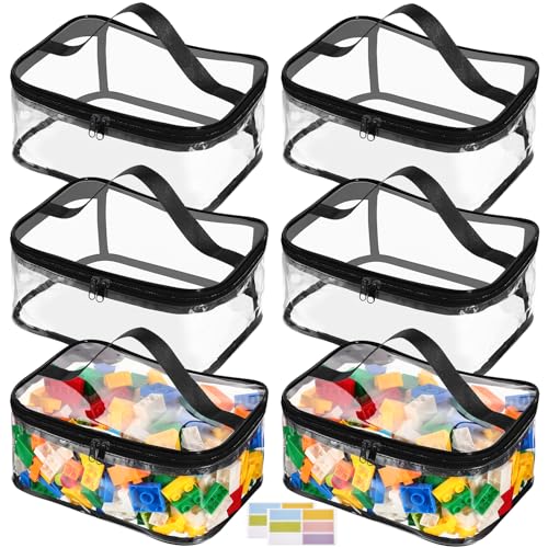 6 Pack Toy Storage Bags Waterproof Zipper Organizer