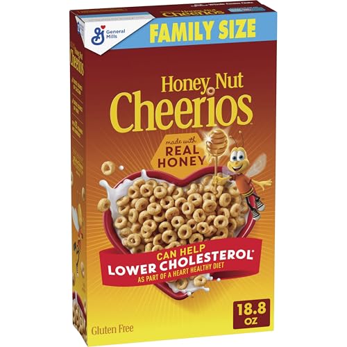Cheerios Honey Nut Gluten Free Cereal Family Size 18.8oz