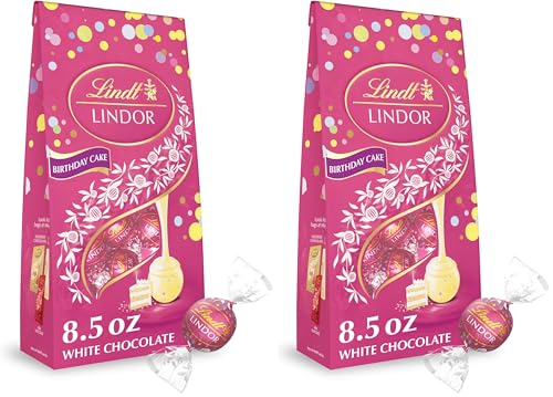 2 Pack Lindt LINDOR Birthday Cake Chocolate Truffles Kof-K