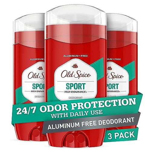 3 Pack Old Spice Aluminum Free Men’s Deodorant, Sport