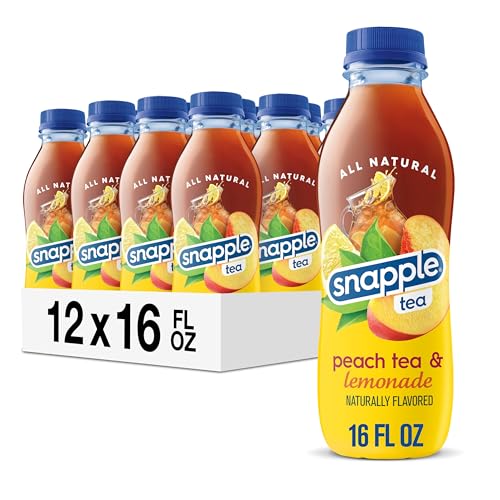 12 Pack Snapple Peach Tea Lemonade, 16 fl oz