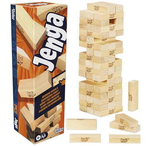 Hasbro Gaming Jenga Wooden Stacking Tower Game