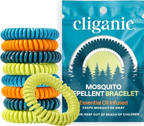 10 Pack Mosquito Repellent Bracelets DEET-Free Bands