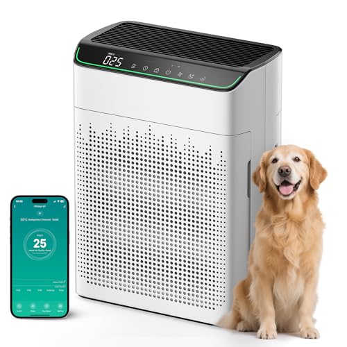 WiFi Air Purifier for Large Room Up to 1690 ft², HEPA Filter