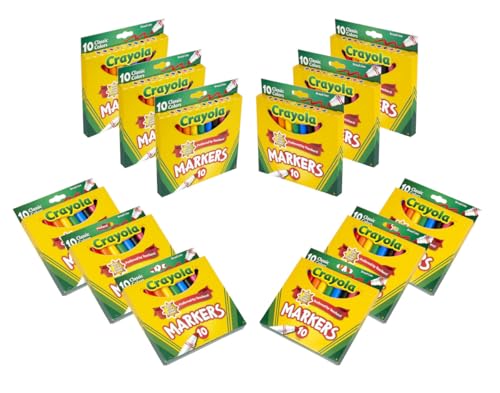 Crayola 12 Pack Broad Line Markers for Kids