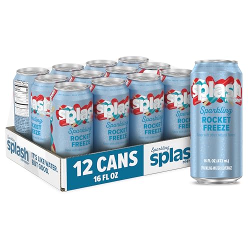 12 Pack Sparkling Water, Rocket Freeze, Zero Sugar