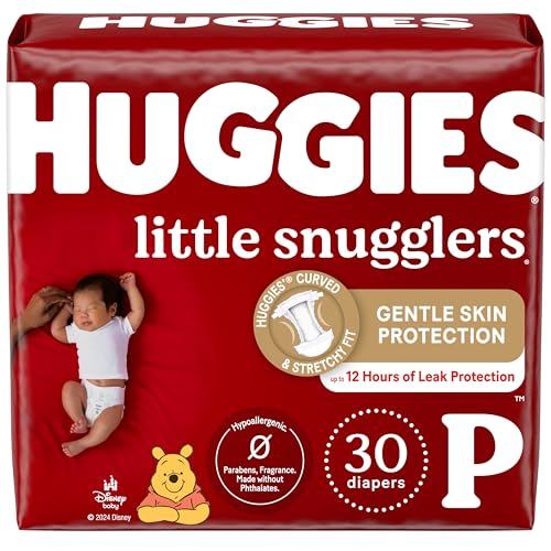 30 Count Huggies Little Snugglers Newborn Baby Diapers