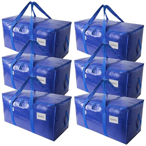 12 Pack Extra Large Heavy Duty Moving Storage Bags