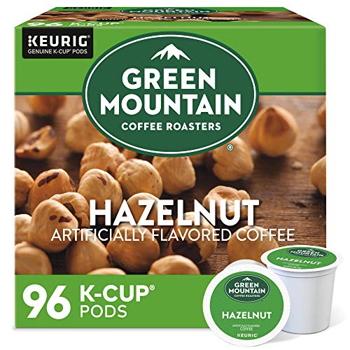 96 Count Green Mountain Hazelnut Coffee K-Cup Pods Light Roast