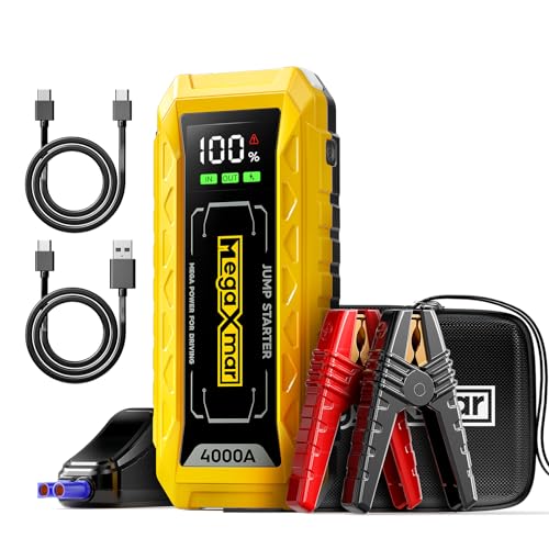 Portable 4000A 27000mAh 60W PD Car Jump Starter