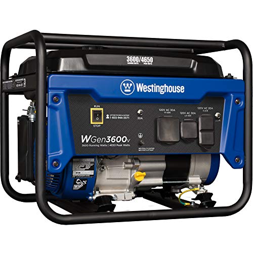 Westinghouse 4650 Watt Portable Gas Generator RV Ready