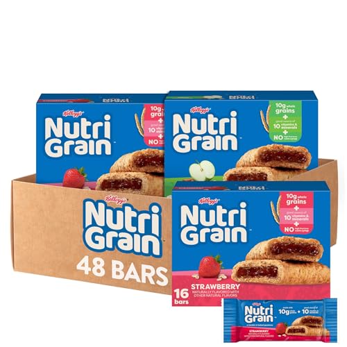 3 Pack Nutri Grain Breakfast Cereal Bars Variety (OU-D)