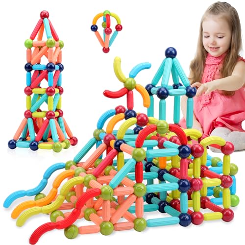 Magnetic Building Blocks STEM Toy for Kids Ages 3-5