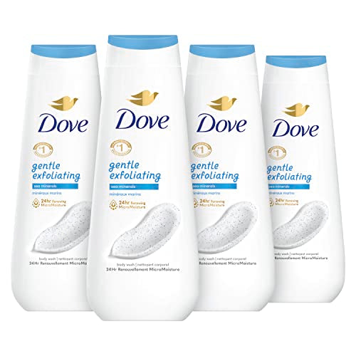 4 Pack Dove Gentle Exfoliating Body Wash 20 oz