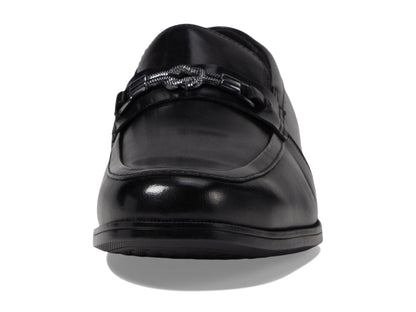 Stacy Adams Black Moc Toe Slip On Loafer