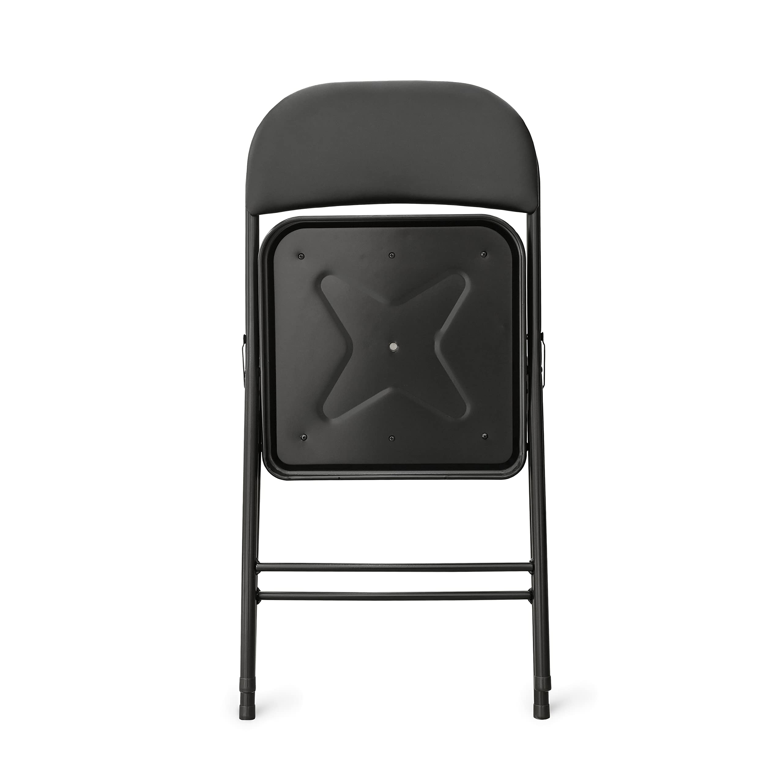 Amazon Basics Folding Metal Chairs, 4-Pack