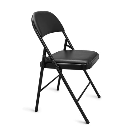 Amazon Basics Folding Metal Chairs, 4-Pack