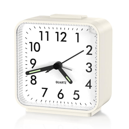ORIA Battery Operated Analog Alarm Clock