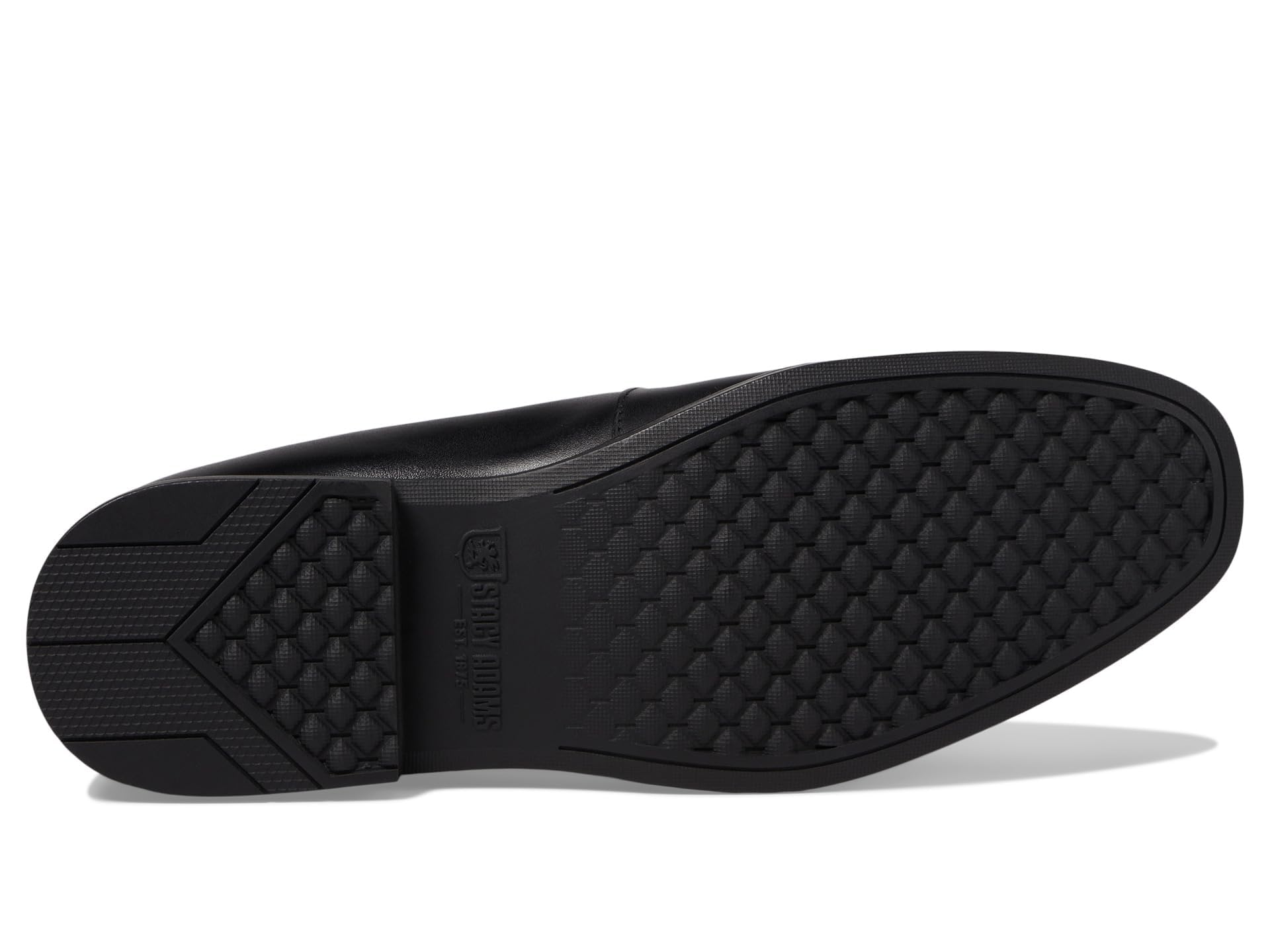 Stacy Adams Black Moc Toe Slip On Loafer
